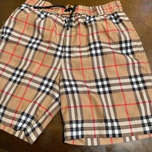 Boys Burberry swim trunks